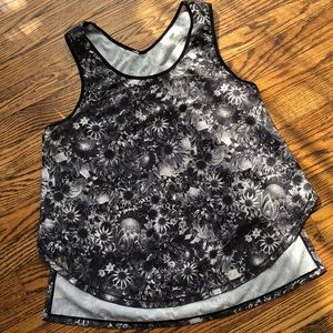 Floral lulu lemon tank